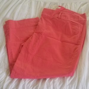 Loft Coral Capri Pants